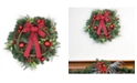Northlight 24" Pine with Red Ball Ornaments and Pine Cones Artificial Christmas Wreath - Unlit
